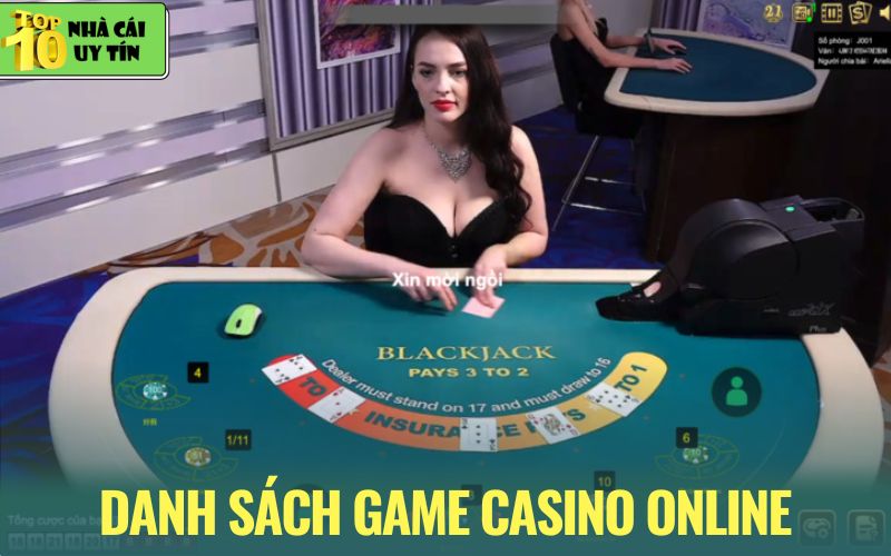 Những game trong sảnh casino trực tuyến hot nhất