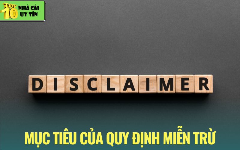 Thông tin cần biết trước khi áp dụng chính sách miễn trừ trách nhiệm