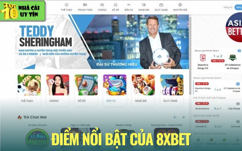 Ưu điểm khiến nhà cái 8xbet trở thành nơi ưu tiên cá cược